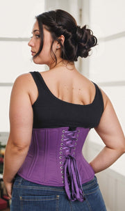 Underbust Purple Taffeta Corset