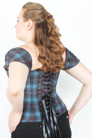 Stellar Overbust Plaid Print Corset