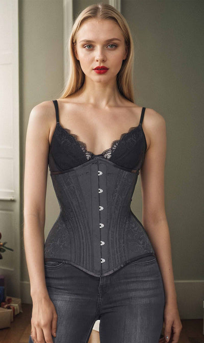 Zdenek Waist Cincher Black Corsets