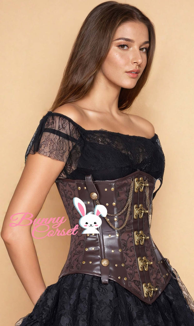 Sallai Steampunk Brocade Corset