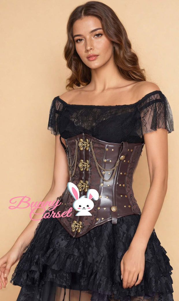 Sallai Steampunk Brocade Corset