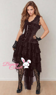 Ronnie Victorian Inspired Brown Corset Dress