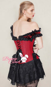 Ruchel Steel Boned Halter Burlesque Corset Dress