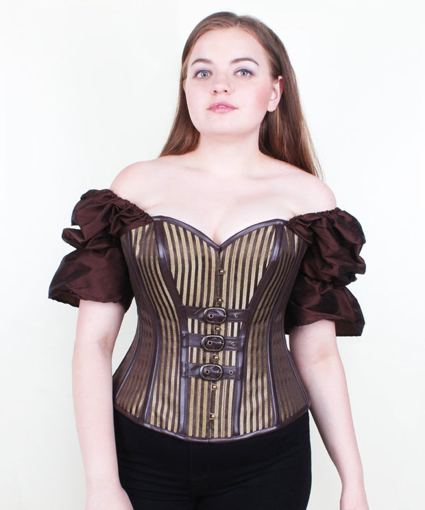 Jazelle Brocade Steampunk Overbust Corset