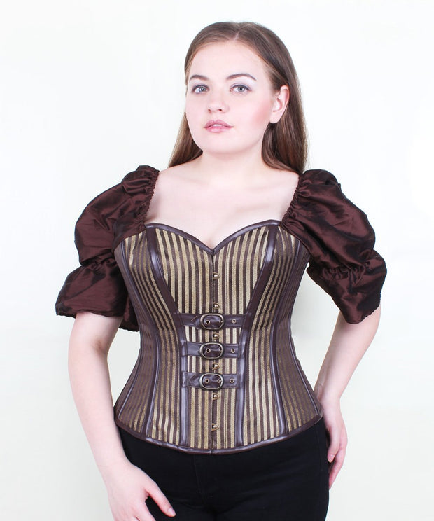 Jazelle Brocade Steampunk Overbust Corset