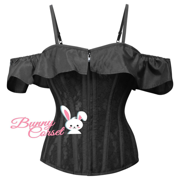 Averie Overbust Mesh Corset With Straps