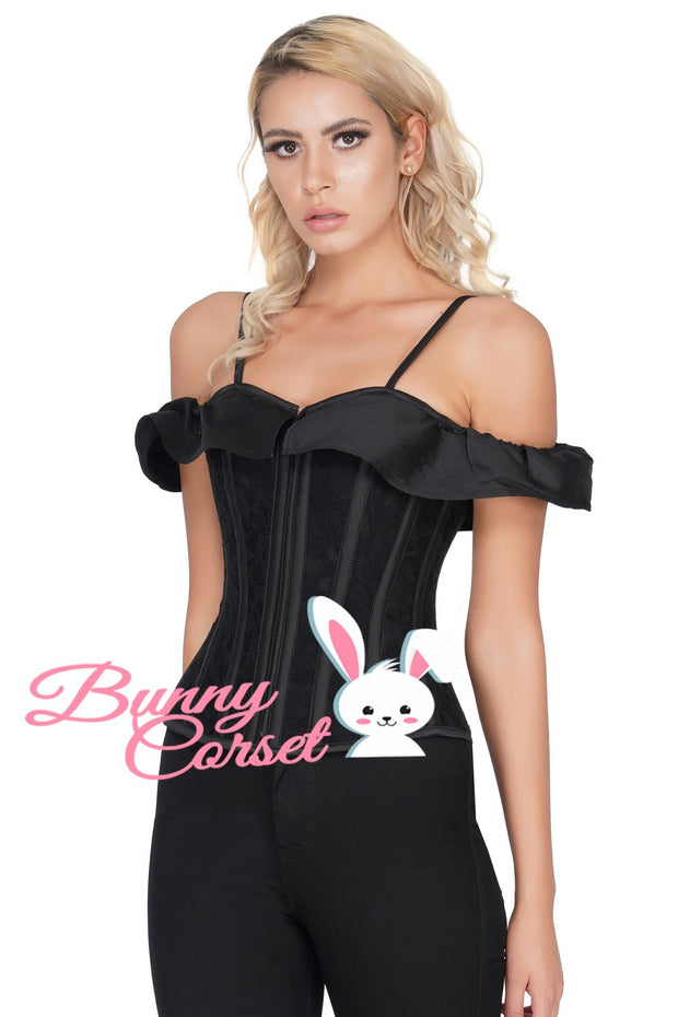 Averie Overbust Mesh Corset With Straps