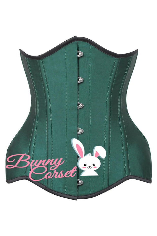 Raji Corset In Green Taffeta