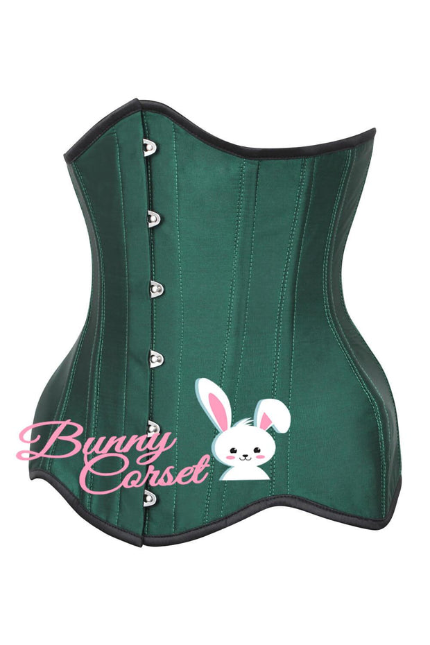 Raji Corset In Green Taffeta