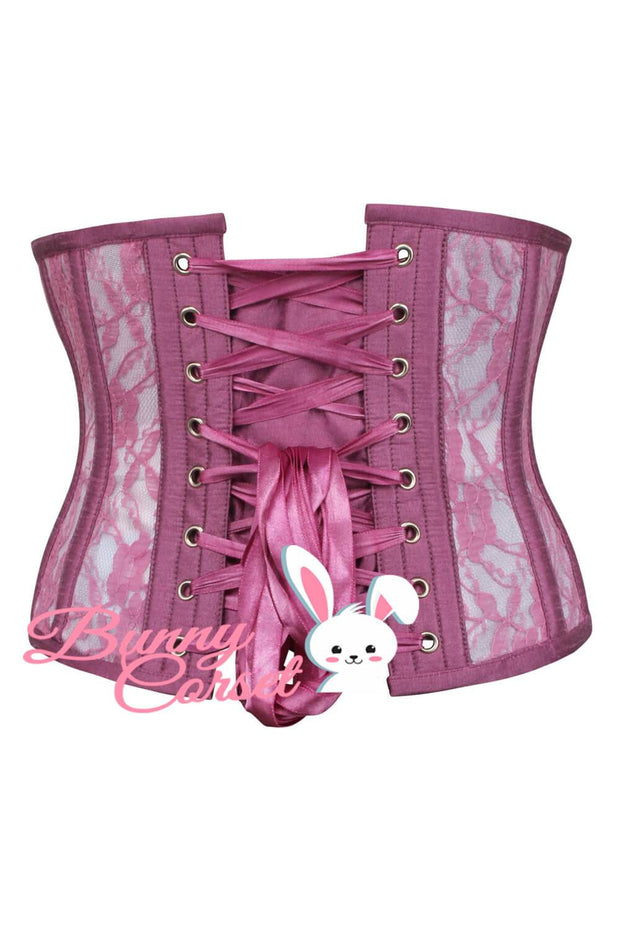 Audrie Lace Overlay Mesh Corset