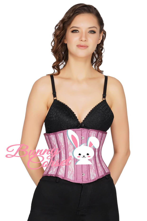 Audrie Lace Overlay Mesh Corset