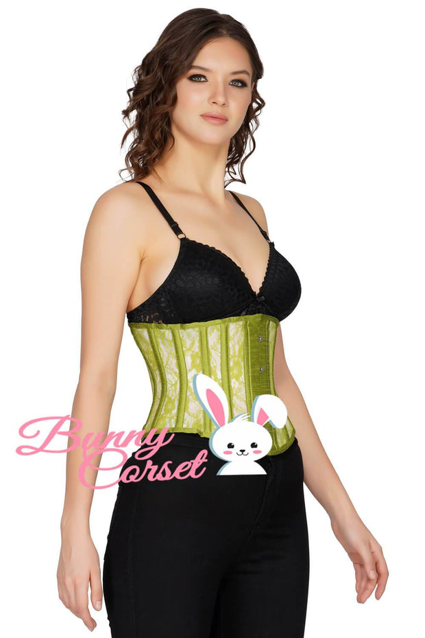 Audrie Lace Overlay Mesh Corset