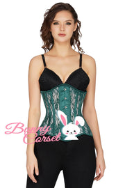 Cailyn Lace Overlay Mesh Corset