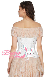 Madden White Mesh Sequin Corset