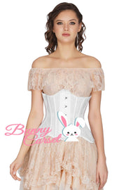 Madden White Mesh Sequin Corset