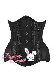 Abriana Black Mesh Sequin Corset