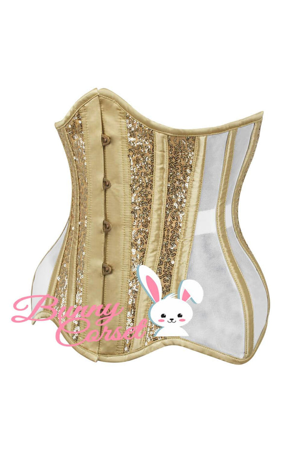 Madeleina Mesh Sequin Corset