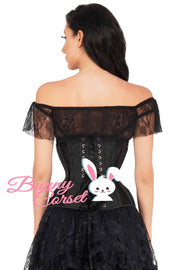 Candyce Black Mesh Corset