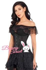 Candyce Black Mesh Corset