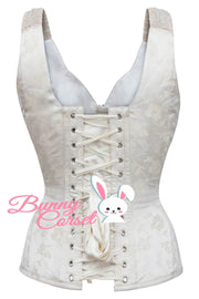 Carola Ivory Corset With Shoulder Straps