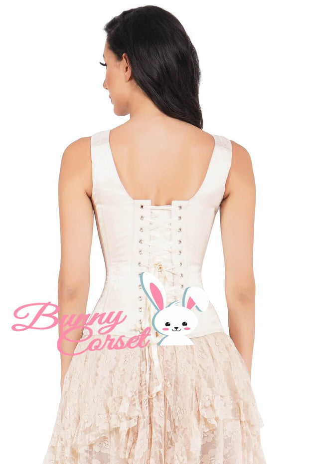 Carola Ivory Corset With Shoulder Straps