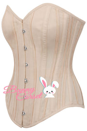 Eilis Overbust Single Layer Corset In Cotton