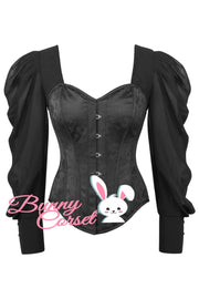 Ellie Black Brocade Corset