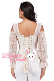 Everly Cold Shoulder Brocade Corset