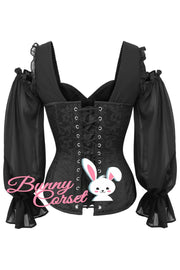 Aubrey Overbust Black Corset