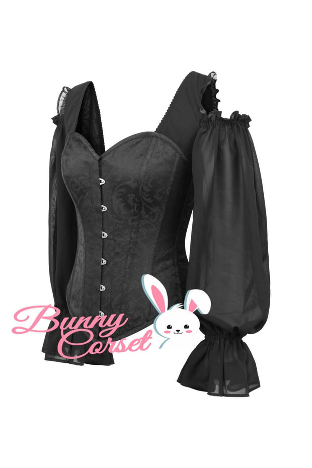 Aubrey Overbust Black Corset