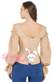 Lena Bespoke Cotton Full Sleeve Corset