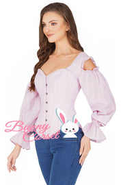 Miriam Bespoke Pink Cotton Corset