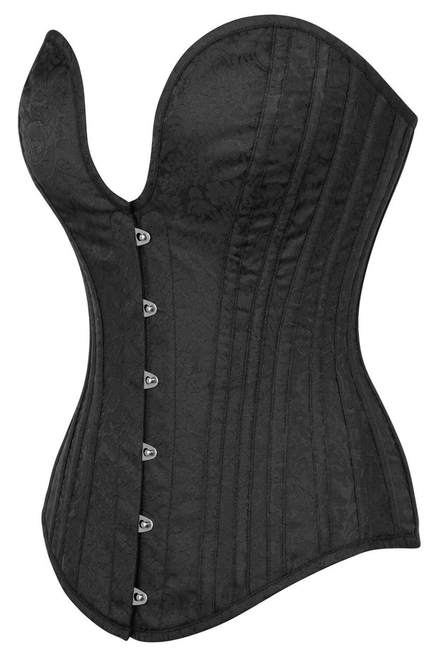 Vienna Bespoke Black Brocade Corset