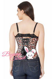 Luella Underbust Leopard Print Corset