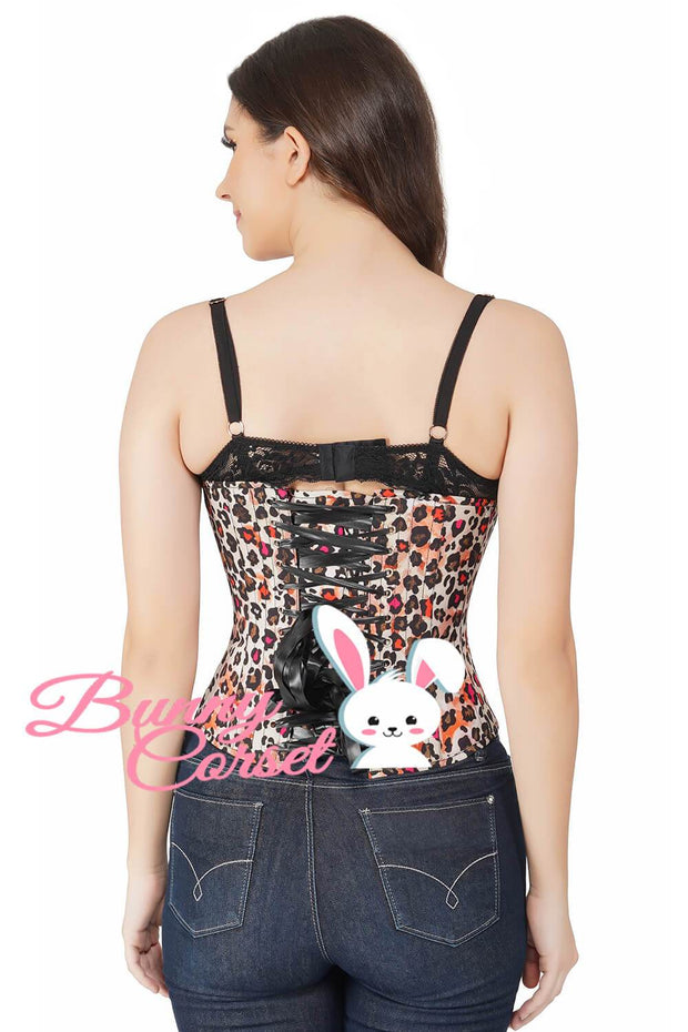 Luella Underbust Leopard Print Corset
