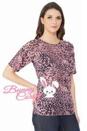 Kalene Leopard Print Mesh Top