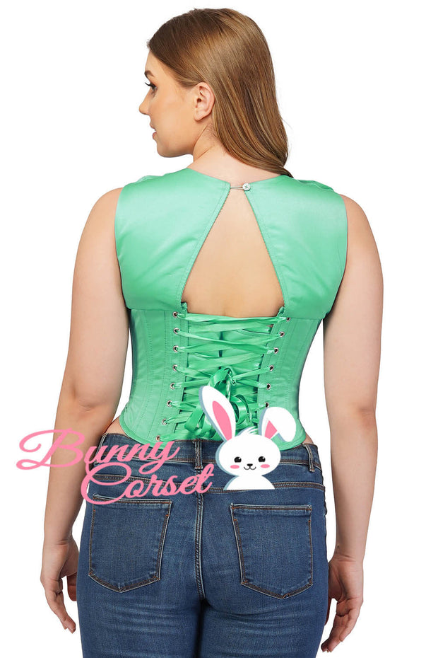Adeline Duchess Satin with Mesh Corset