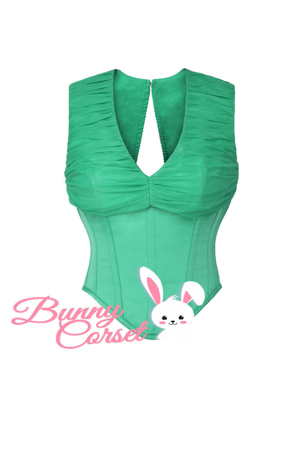 Adeline Duchess Satin with Mesh Corset