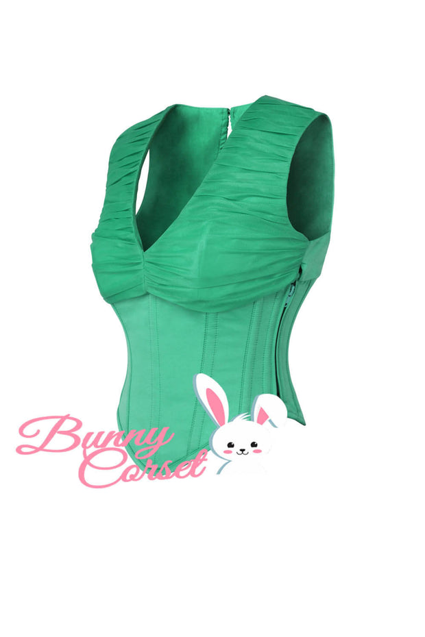 Adeline Duchess Satin with Mesh Corset