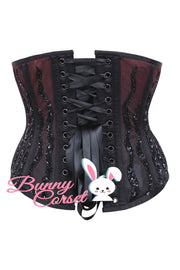 Ophelia Custom Made Wine Ombre Sequin Corset