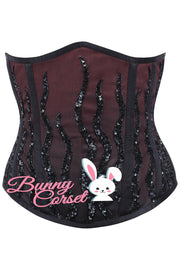 Ophelia Wine Ombre Sequin Corset