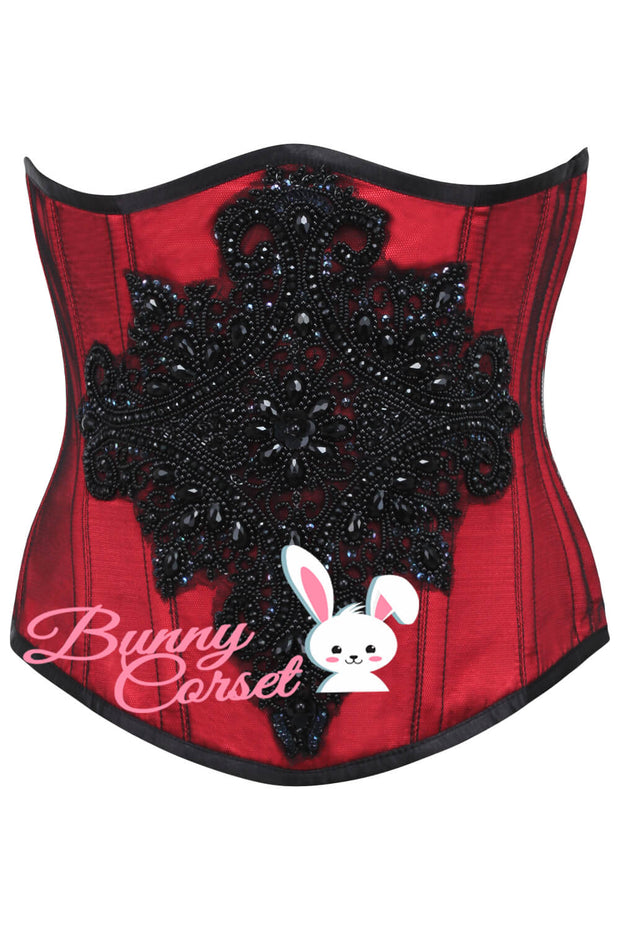 Joy Custom Made Embroidered Lace Overlay Couture Corset