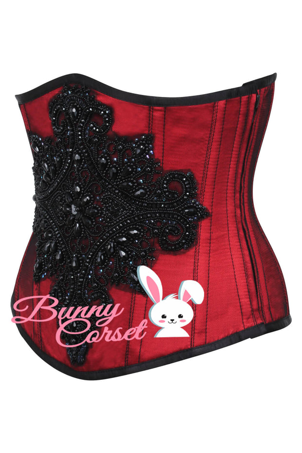 Joy Embroidered Lace Overlay Couture Corset