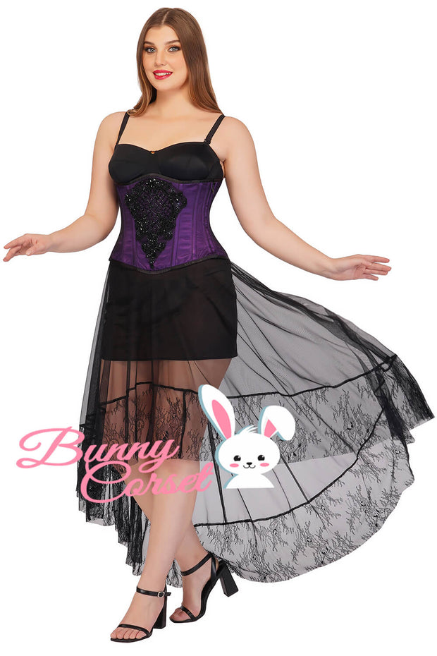 Esme Embroidered Lace Overlay Couture Corset