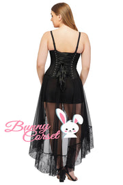 Jessica Custom Made Black Lace Overlay Couture Corset