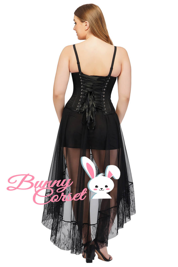 Jessica Black Lace Overlay Couture Corset