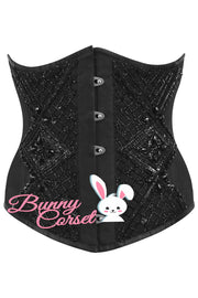 Jessica Black Lace Overlay Couture Corset