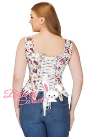 Laurel Floral Print Corset