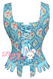 Aileen Overbust Floral Print Corset