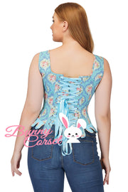 Aileen Overbust Floral Print Corset